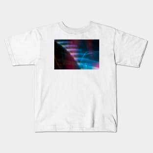 Light abstraction creating waves of different colors Kids T-Shirt